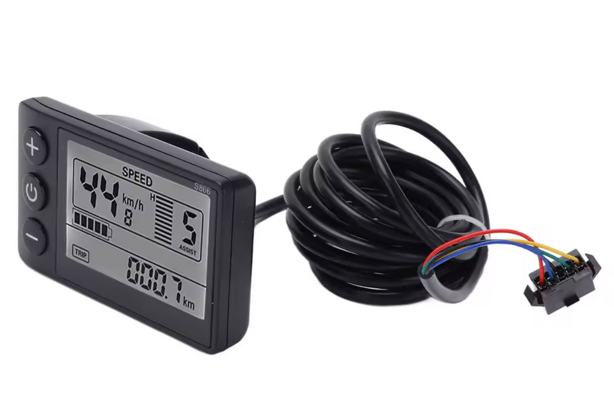 S866 Upgraded Display - 24,36,48 Volt Compatible